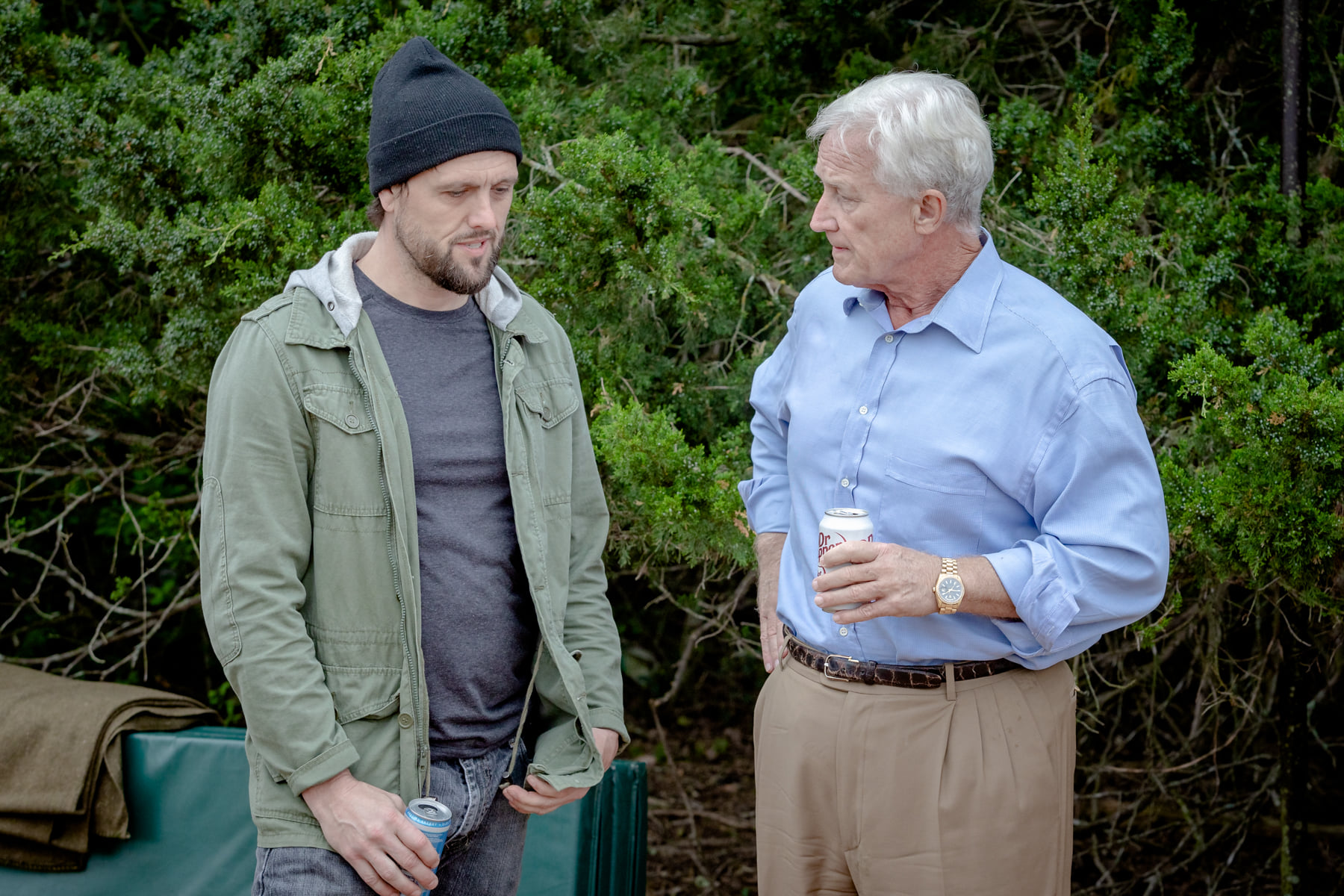 Samuel French and Mike Gassaway in The Pro Bono Watchman